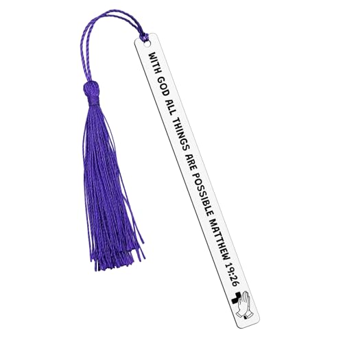 Christian Metal Bookmark Man of God First Communion Gifts for Girls Inspirational Scripture Bible Verse Bookmark Book Marks for Reading Women - color: Religious Bookmark 04
