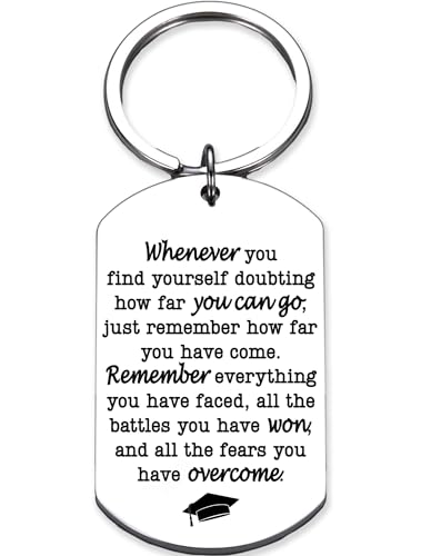 Rosa Vila Keychains For Women & Men, Gifts For Mom, Bonus Mom, Aunt, Sister, Dad, Grandma, Nurse, Teens, Coach, Teacher Pilot - style: Graduation Keychain