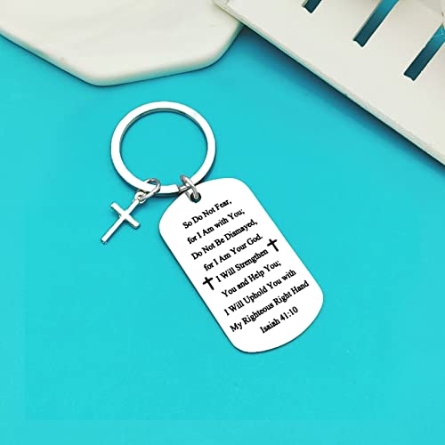 Xiahuyu Christian Keychain - Bible Verse Baptism & Communion Gift - Inspirational Religious Gifts for Women & Men - color: Christian-9
