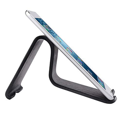 SAMDI Wooden Tablet Stand: Dock for iPad 2017 Pro 9.7, 10.5, Air Mini 2 3 4, Kindle, Tab, E-Reader, Other Tablets (4-13 inch) - Oak Wood Black - color: Oak Wood Black