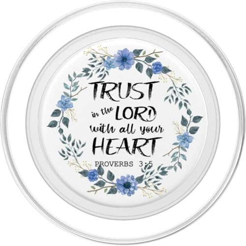 Adorable Floral Christian Scripture Bible Verse Faith&Trust PopSockets PopGrip for MagSafe - style: Magnetic PopGrip