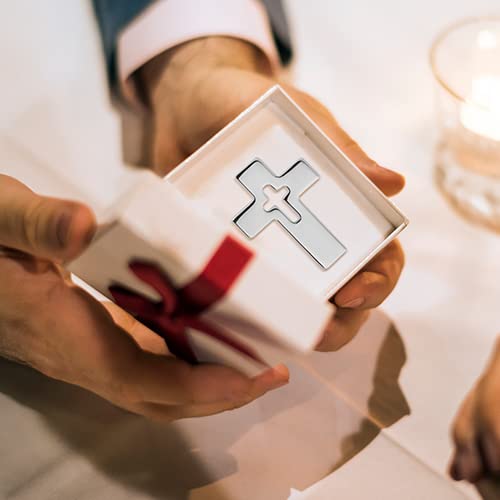 Apparel pin - color: Silver Cross