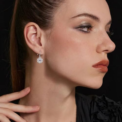 Mountain Mustard Seed Earrings for Women 925 Sterling Silver Lotus/Cross Dangle Drop Earring Christian Jewelry Outdoor Birthday Graduation Gifts - style: Evil Eye Lotus