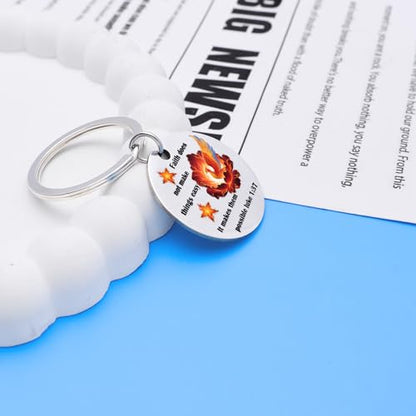 Christian Gifts for Women, Faith Inspirational Keychain, Christian Gifts Cross Keychains, Religious Gift for Pastor Sister Mom Teen Girls, Christmas Stocking Stuffers, Baptism Spiritual Gift