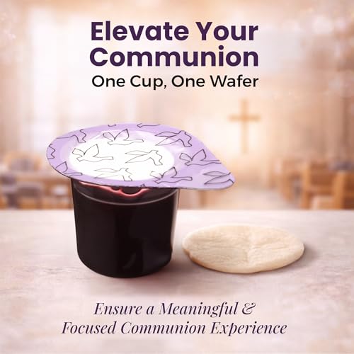 Kingdom Prefilled Communion Cup with Wafers(10ct-Red Juice) Sealed in a Single-Serving Container with Upto 1 Year Shelf Life, Perfect for Holy Eucharist Celebration in Hospitals,Summer Camps,and More - size: 10 Count (Pack of 1)