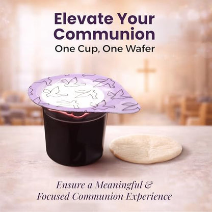 Kingdom Prefilled Communion Cup with Wafers(10ct-Red Juice) Sealed in a Single-Serving Container with Upto 1 Year Shelf Life, Perfect for Holy Eucharist Celebration in Hospitals,Summer Camps,and More - size: 10 Count (Pack of 1)