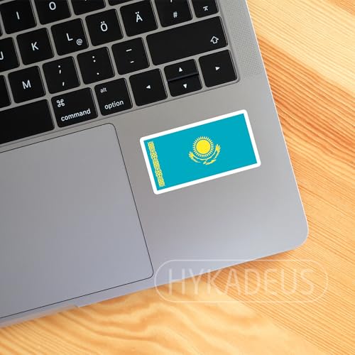 (3Pcs) Kazakhstan Flag Stickers – Kazakh Sticker, Country Flag Vinyl Decal - color: Kazakhstan