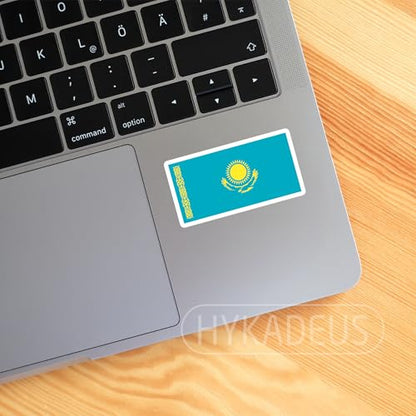 (3Pcs) Kazakhstan Flag Stickers – Kazakh Sticker, Country Flag Vinyl Decal - color: Kazakhstan