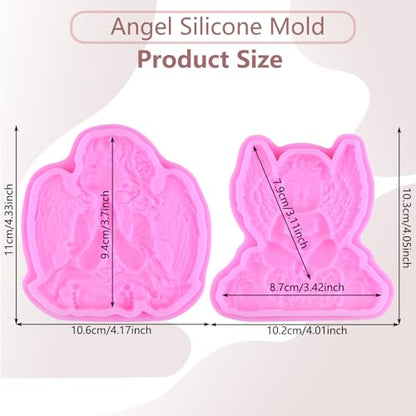 Angels Clouds Silicone Mold Cherubic Angels Fondant Mold