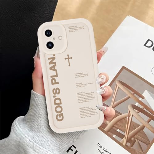 God's Plan Isaiah 60:22 Bible Verse Jesus Cross Christian White Phone Case for iPhone 17e/iPhone 16e Case Shockproof Soft Protective Cover Funda for iPhone 17e/iPhone 16e 6.1 Inch - color: White