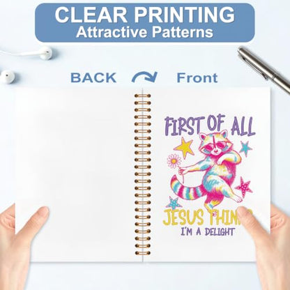 Funny Christian Raccoon Meme Notebook Journal for Women, 5.5x8.3 - color: white-Funny Christian Raccoon