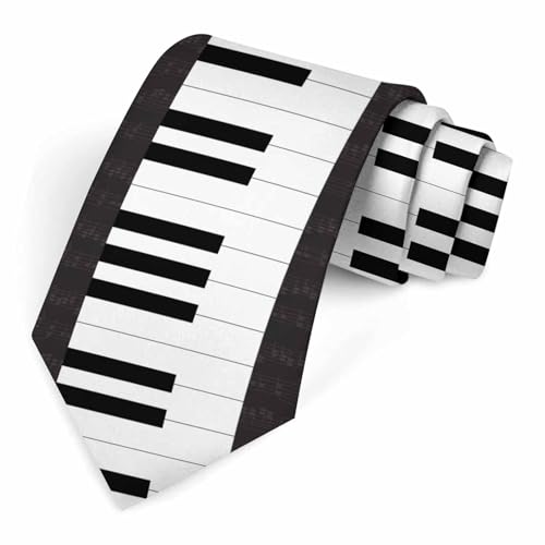 funny Ties for Men Business Novelty Men's Neckties for Festival Holiday Party Valentine's Day Wedding Christmas - color: Piano Keyboard