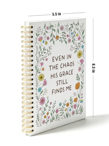 Christian Wildflower Bible Notebook Journal for Women Teen Girl Kid - color: even in the chaos
