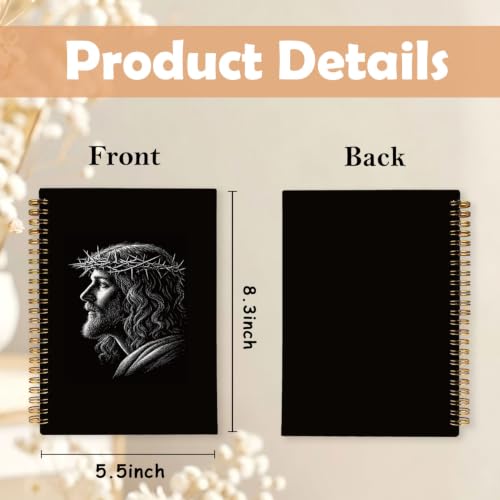 Crown of Thorns Jesus Christian Spiral Notebook Journal,A5 - color: Jesus