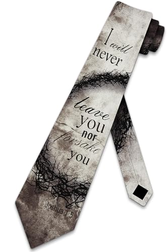 Eagles Wings Forsake You Religious Ties Inspirational Mens Necktie