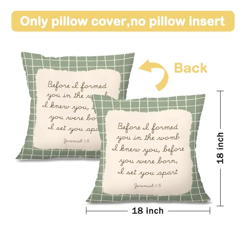 Christian Nursery Decor Pillow Covers 18x18 - color: Bible