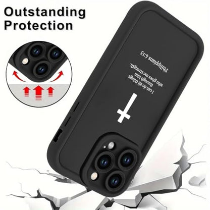 God's Plan Isaiah 60:22 Bible Verse Jesus Cross Christian Black Phone Case for iPhone 17e/iPhone 16e Case Shockproof Soft Protective for Women Cover Funda for iPhone 17e/iPhone 16e 6.1 Inch - color: Aesthetics