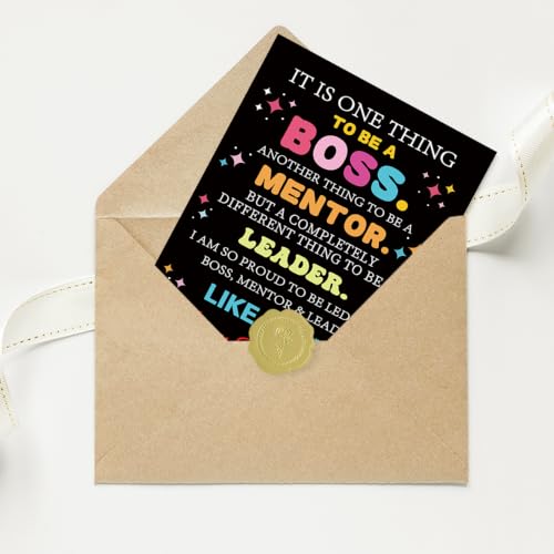 Boss Day Card Gifts, Boss's Day Gifts for Women Men - color: BK-135