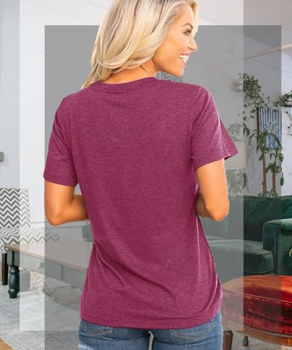 Womens Jesus Graphic Tee Bible Verse Shirts Christian Religious T Shirt Top - color: Purple-butterfly, size: Medium