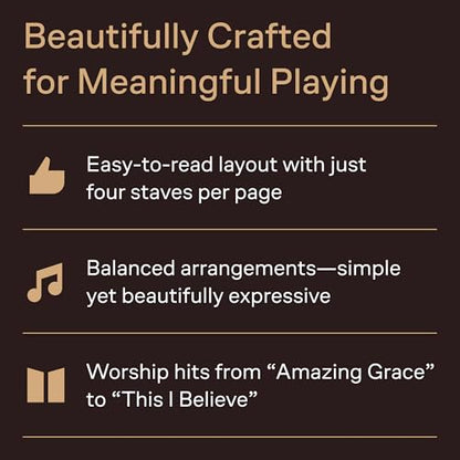 First 50 Worship Songs You Should Play on Piano | Easy Piano Sheet Music for Beginners | Christian Praise and Worship Songbook | Contemporary and Traditional Worship Music Piano Book
