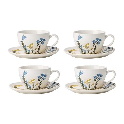 Lenox 898386 Wildflowers Tea Cup & Saucer, Set Of 4 - style: Tea Cup & Saucer Set