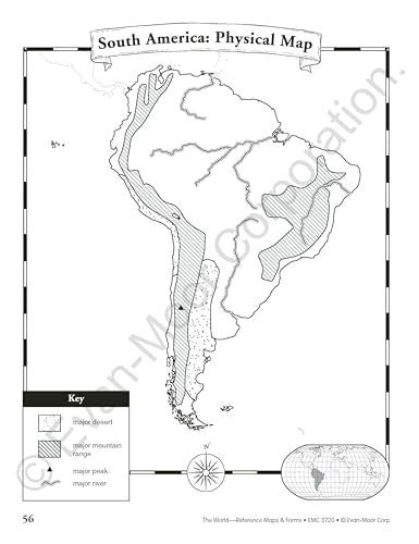 Evan-Moor The World Reference & Map Forms (World & Us Maps)