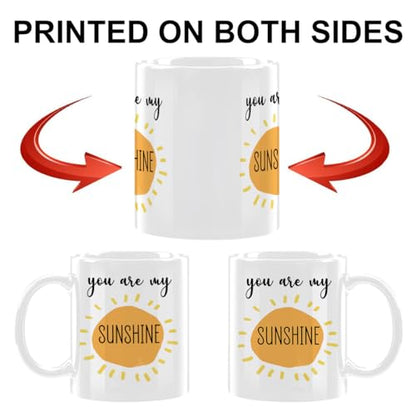 You Are My Sunshine White Ceramic Coffee Mug Gifts, Cute Sunshine Gifts - color: My Sunshine