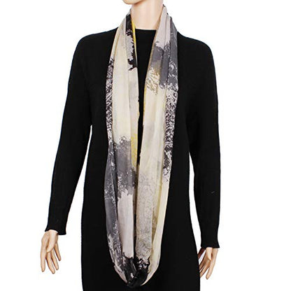 Fashion Lightweight Scarfs For Women Floral Print Many Style - color: Yellow