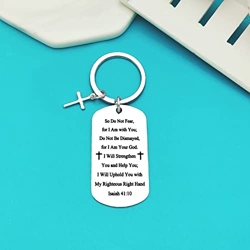 Xiahuyu Christian Keychain - Bible Verse Baptism & Communion Gift - Inspirational Religious Gifts for Women & Men - color: Christian-9