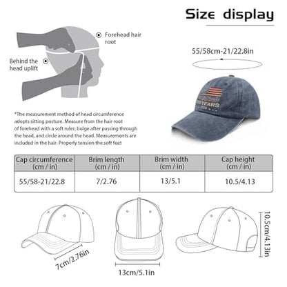 250th Anniversary 250 Years Freedoms Baseball Hat Running Embroidered Cap for - color: Navy Blue