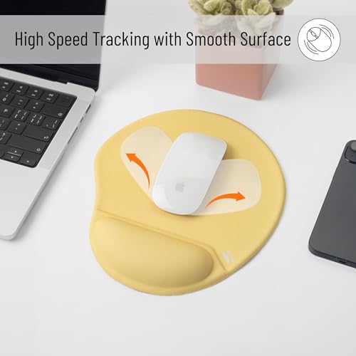 Mr. Pen- Ergonomic Mouse Pad with Wrist Rest - color: Yellow