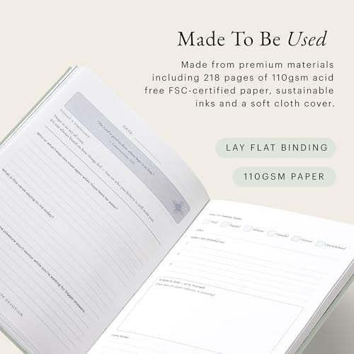 5-Minute Devotional Journal for Women: Daily Christian Scripture Reflections, Guided Prompts & Prayer | Build Faith in Just 5 Minutes a Day | 218 Pages, 110gsm Paper (Pastel Mint Green) - color: Pastel Mint Green