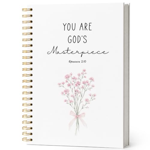 ISANOU You Are God's Masterpiece Journal Notebook for Women Teen Girls Kids - color: ephesians 2:10