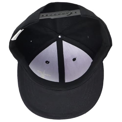 Classic Black Baseball Cap with Religious Cross Design, Adjustable Snapback Hat - color: Cross Black
