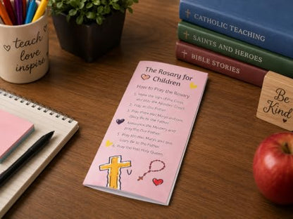 How to Pray the Rosary Guide Pamphlet Bulk Pack Set of 10 Made in USA