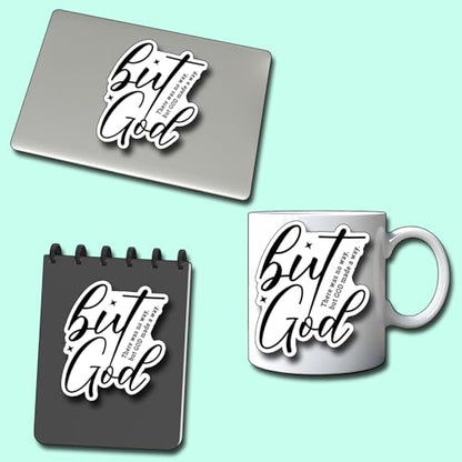 (3Pcs) But God There was No Way But God Made a Way Sticker Christian Inspirational Decals Decorate Books Laptop Phone Water Bottles Kindles Tumbler Waterproof Vinyl Stickers 2,6 x 3'' Inch - color: But God There Was No Way But God Made a Way