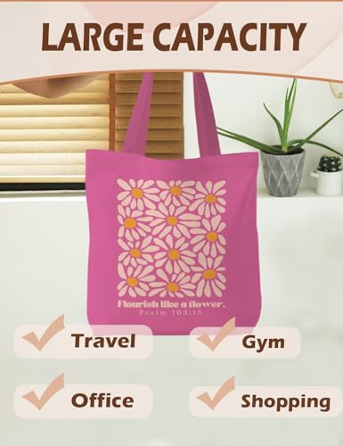 Bible Bags for Women, Christian Tote Bag, Gifts for Christian Women - color: Psalm 103:15