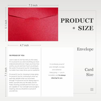 Encouragement Cards for Women Men, Thinking of You, Proud of You Cards - color: DXI#048