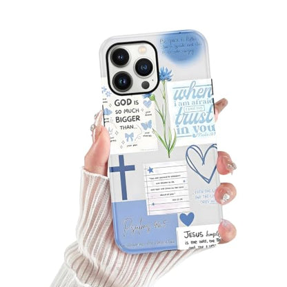 Cute Blue Jesus Christian Phone Case for iPhone 13 Pro 6.1'' - color: Blue, size: iPhone 13 Pro