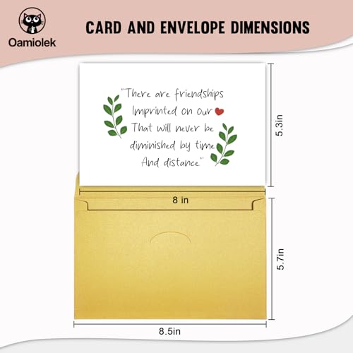 Sweet Friendship Card for Him Her, Birthday Card for Friend Bestie, Long Distance Friend Valentine Card, There Are Friendships Imprinted On Our Heart - color: Friendship Card