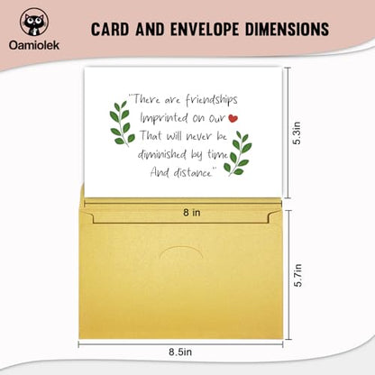Sweet Friendship Card for Him Her, Birthday Card for Friend Bestie, Long Distance Friend Valentine Card, There Are Friendships Imprinted On Our Heart - color: Friendship Card
