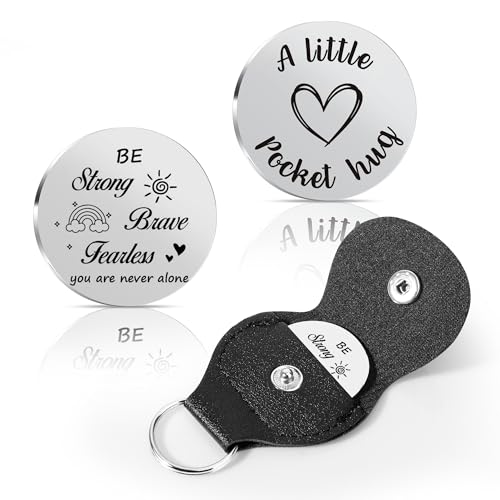 Pocket Hug Token 2026 Graduation Giftsfor her him Mothers Day Gifts for Mom Thank You Gift for Her Him - color: Be Strong Brave Fearless