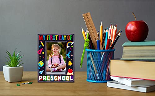 WaaHome My First Day of Preschool Picture Frame 2026, 4x6 Preschool Frame - color: 7-Back to School Preschool 4x6