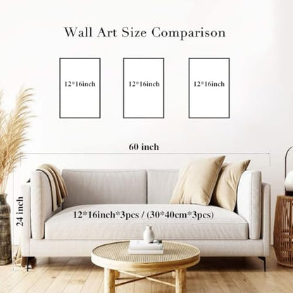 YUFEIART 3 Piece Way Truth Life Christian Framed Wall Art Set of 3 12x16 - color: The Way the Truth the Life, size: 12x16 Framed