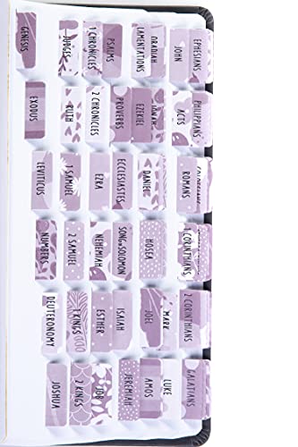 DiverseBee Laminated Bible Tabs for Women and Men (Amethyst) - color: Amethyst