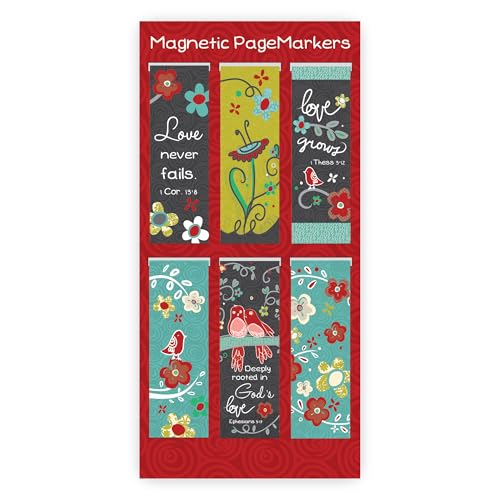 Christian Art Gifts Magnetic Scripture Bookmark Set: God's Love - color: God's Love