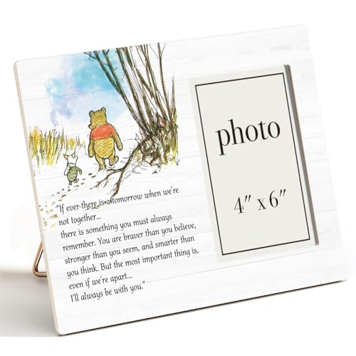 Pooh Bear Quote Picture Frame, Classic Pooh Bear Nursery Gifts - color: If