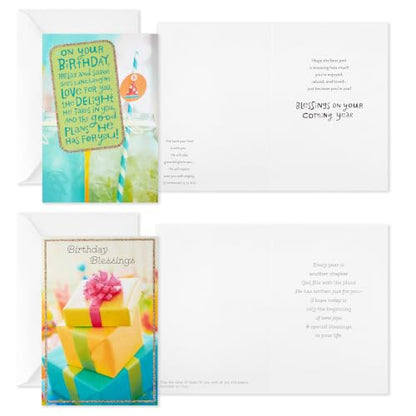 Hallmark DaySpring Religious Birthday Cards, 12-Pack (Christian Blessings) - style: Birthday