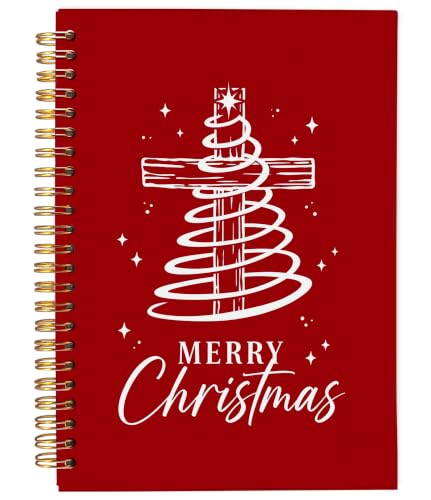 Christian Christmas Tree Notebook Journal 5.5x8.3 Inch