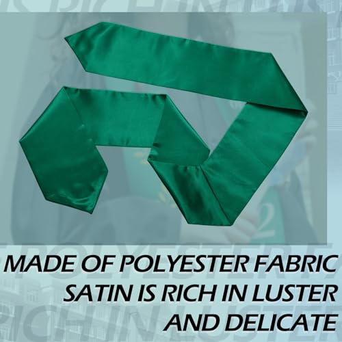 Geyoga 24 Pcs Graduation Stole Bulk Sublimation Blank 70 in - color: Green